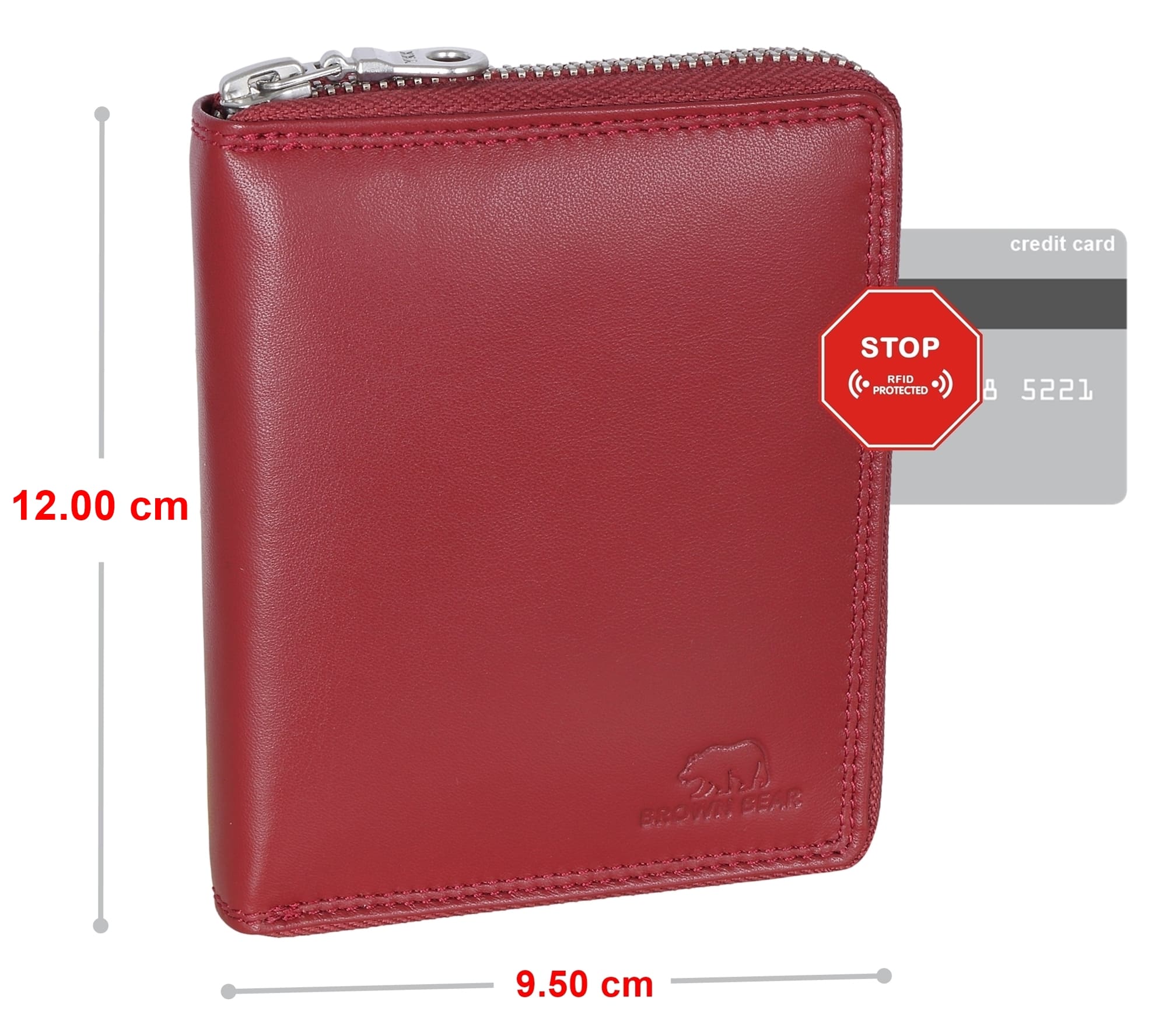 Brown Bear Classic 8009 - Geldbörse Rot
