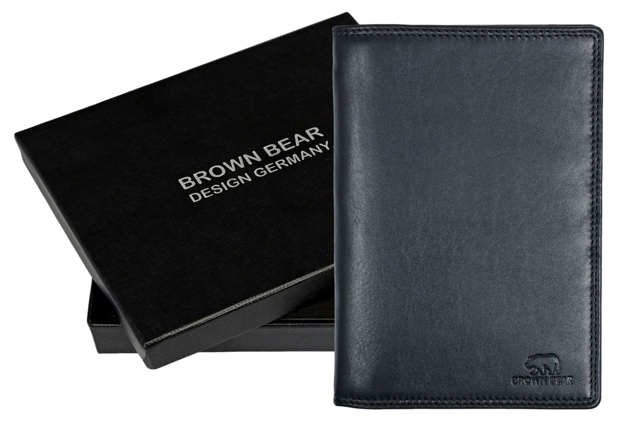Brown Bear Classic 8013 - Brieftasche mit 13 Kartenfächern Schwarz