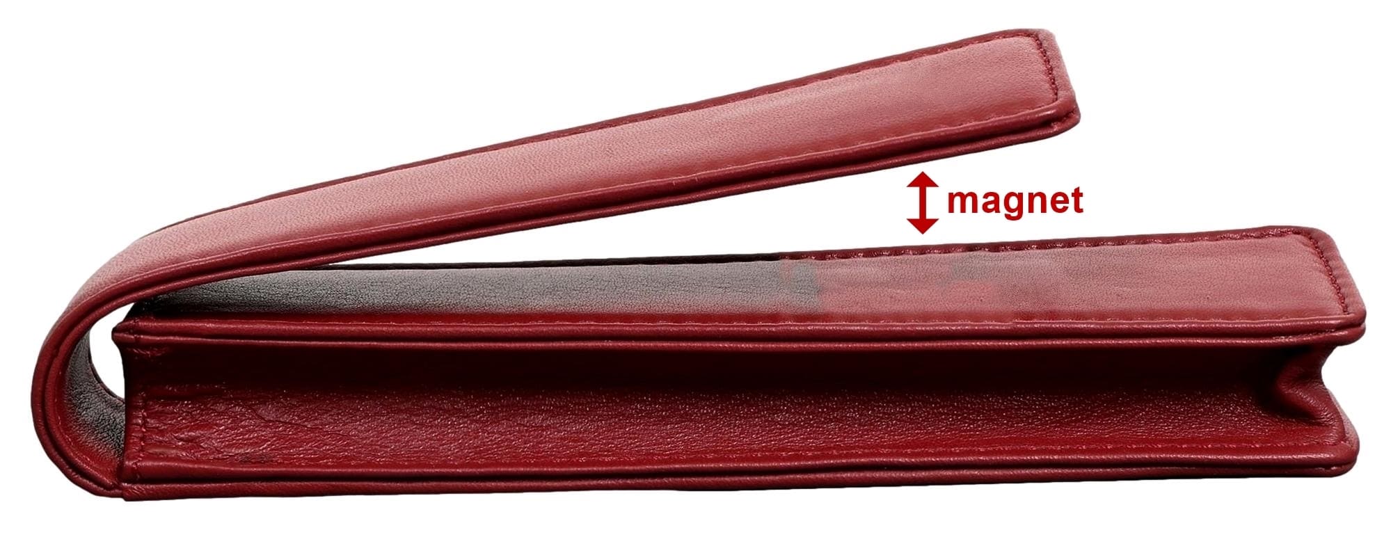 Elbleder Polo 10 - Fülleretui für drei Stifte Rot