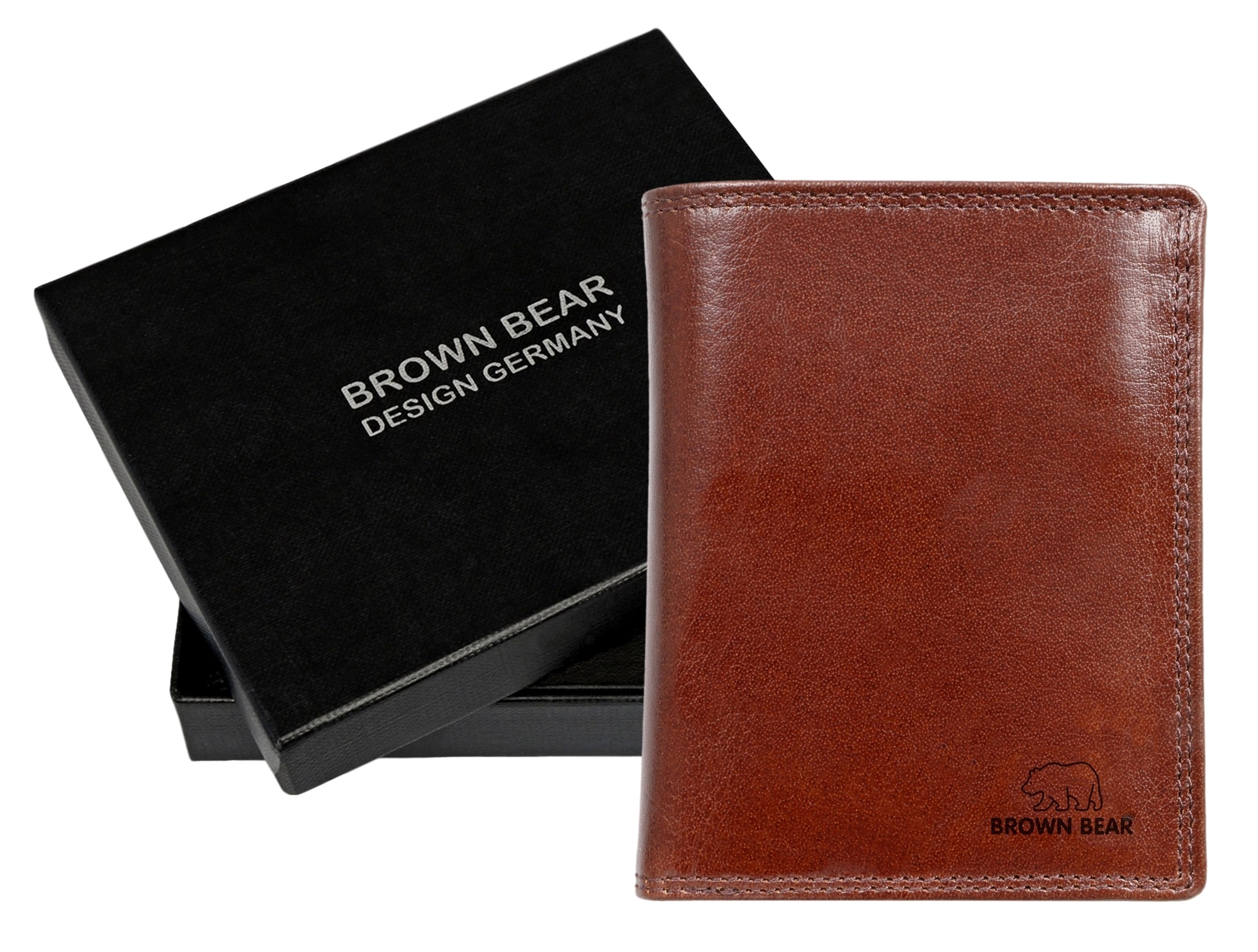 Brown Bear Classic 8005 D LF - Hochformat Geldbörse Braun Toscana