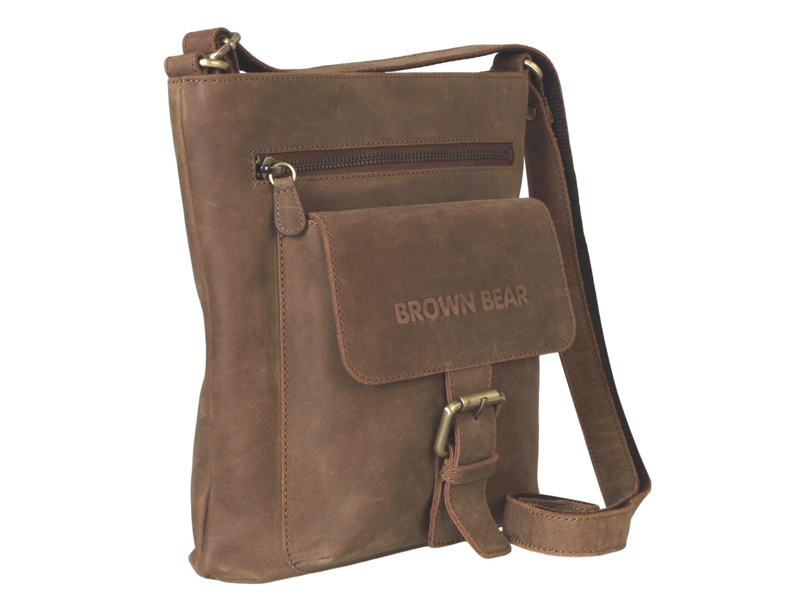 Brown Bear Maja - Schultertasche Braun-Vintage