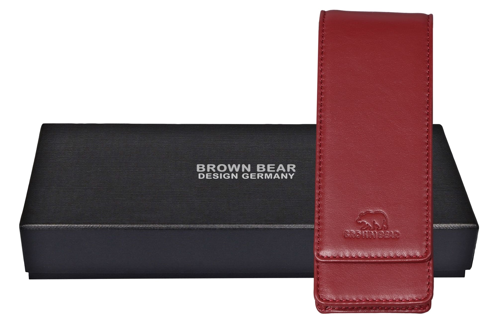 Brown Bear Golf 80 - Fülleretui für drei Stifte Rot