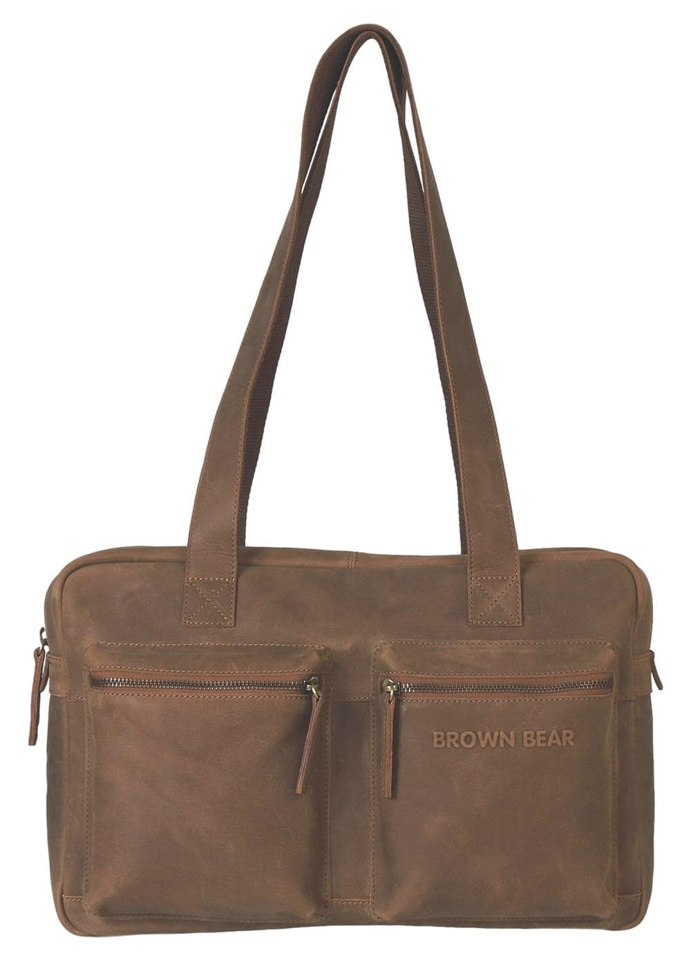 Brown Bear MJ Lea - Handtasche mit Henkeln Braun-Vintage