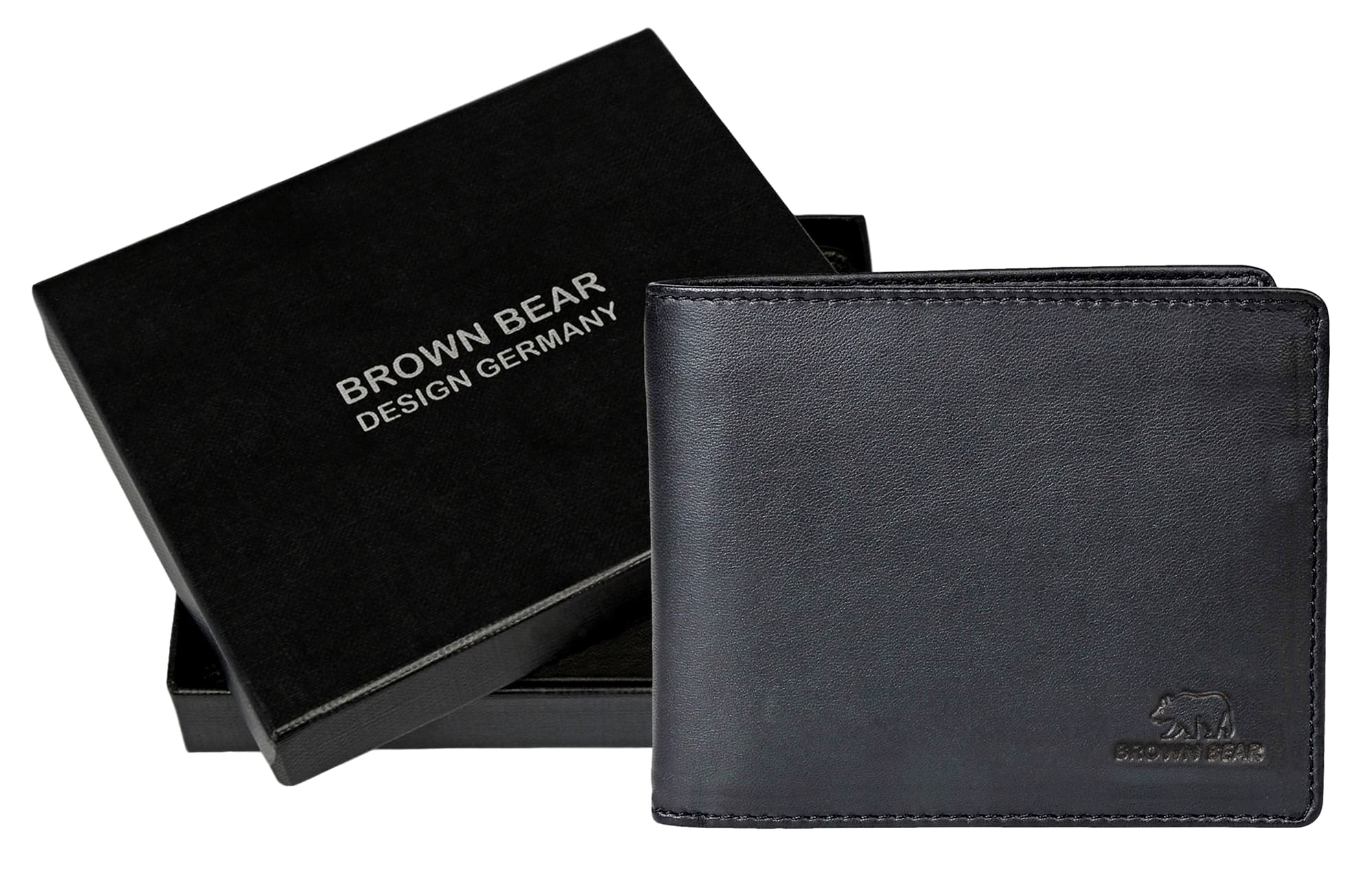 Brown Bear 103-B - Geldbörse mit Netzfach Schwarz
